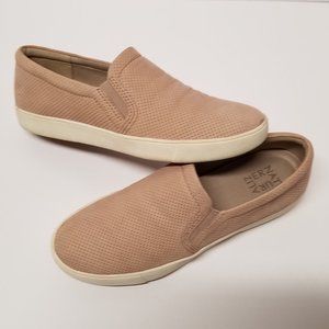Naturalizer Perforated Slip On Sneaker - Mauve Leather